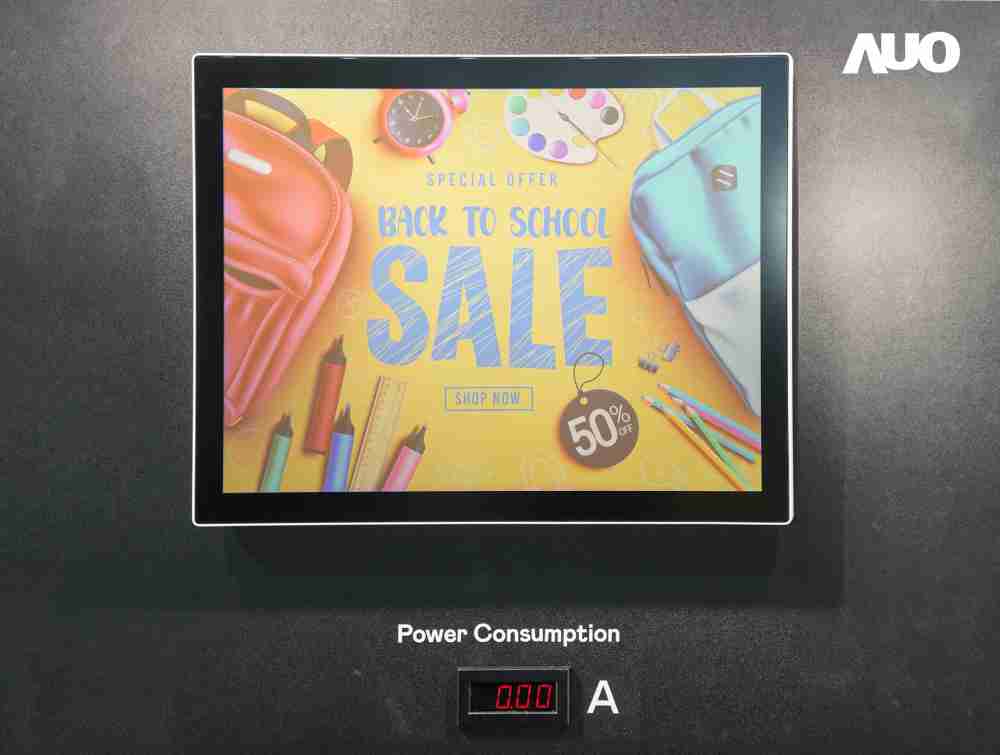 龙门国际展示胆固醇液晶超低耗能户外全彩显示器，，，，ChLC（胆固醇液晶）以双稳态技术使静态显示零功耗，，，具省电、、、高彩度、、、、环保的特性，，还整合软硬件系统解决方案，，，，可透过单一云端平台管理